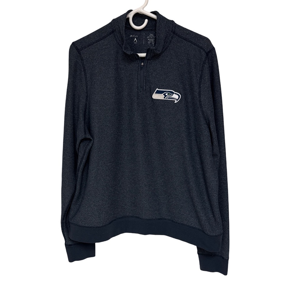 Seattle Seahawks Antigua Quarter-Zip Cropped Pullover Women’s 2XL